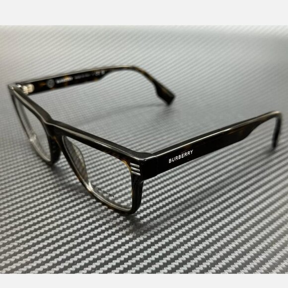 Burberry Dark Men's 53mm Havana Eyeglasses - Picture 1 of 4